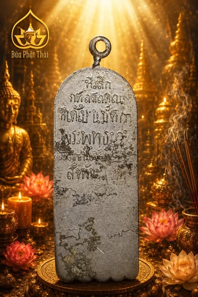 Amulet-dau-chan-phat-1902 Amulet Dấu Chân Phật Lp Chao Ma Mặt Sau